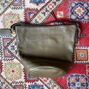 NWT Coach Olive Leather Duffle Bag